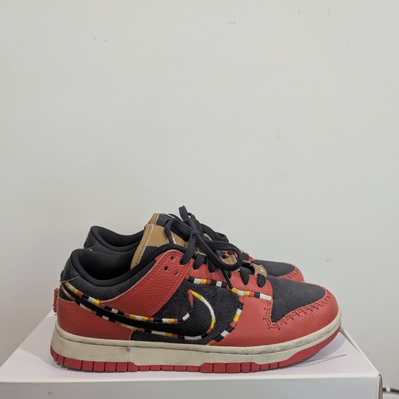 Custom Nike Dunks - Men's Sz 7 Red & Black